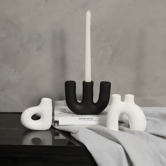 CANDOVA Ceramic Candleholder Collection