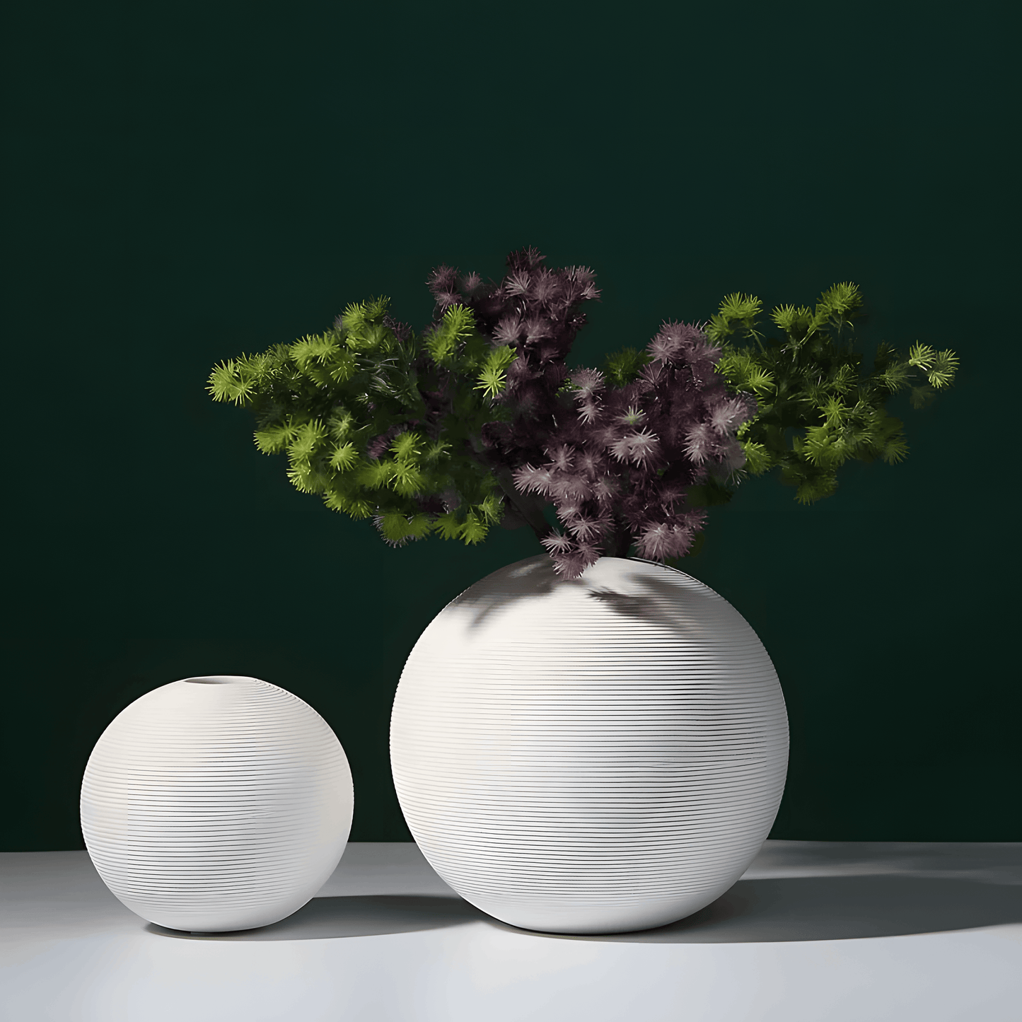 LUNARI Round Ceramic Vase